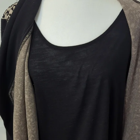 Leopard Print Open Front Jacket - Picture 4 of 9